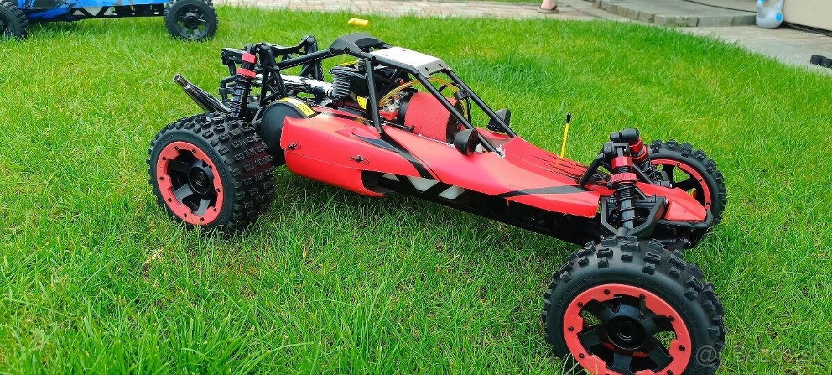 Predám ČISTO NOVÉ 1:5 BENZÍNOVÉ RC auto Rovan Baja 5b ČER.