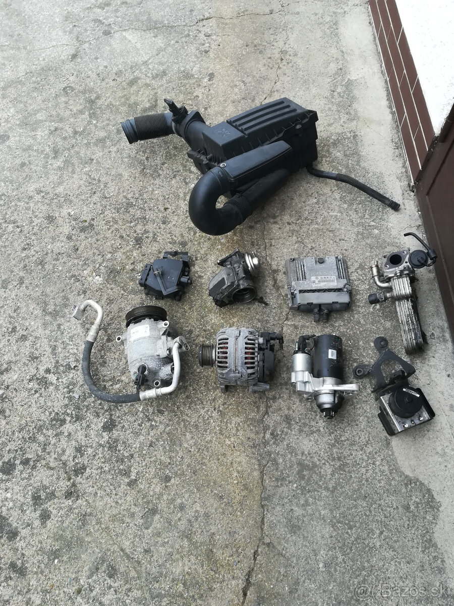 alternator, klima, agr, skrtiaca, plavak, vaha 1,9 TDI 77kw