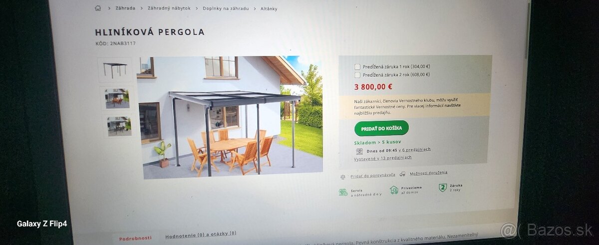 Hlinikova pergola moderná