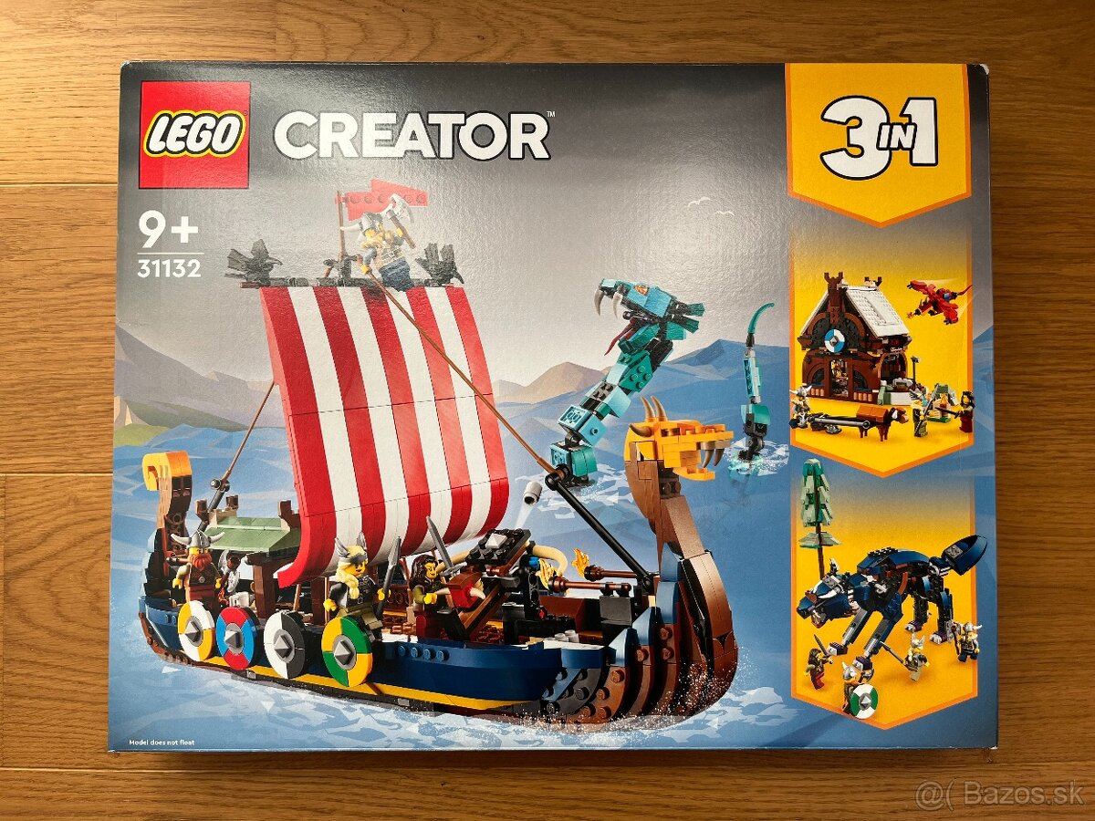 LEGO® Creator 31132 Vikingská loď a morský had