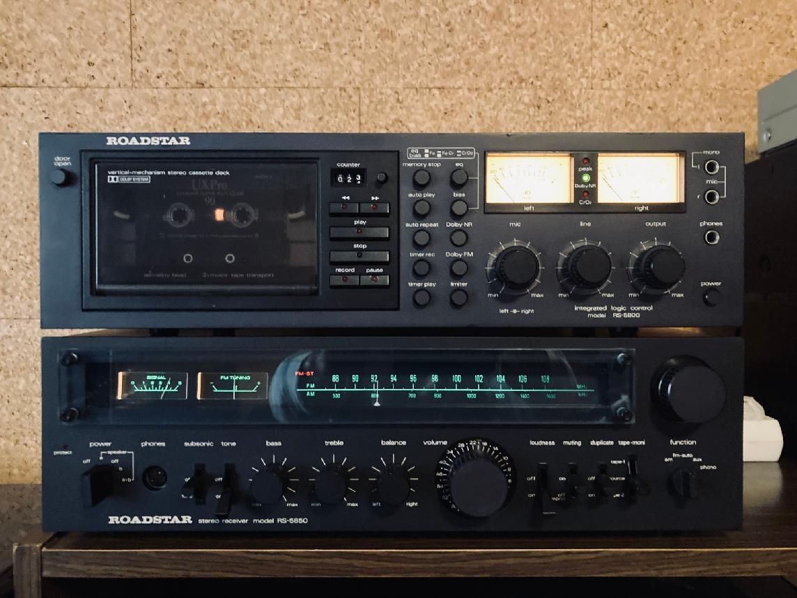 Recivier + tape deck Roadstar - Sansui