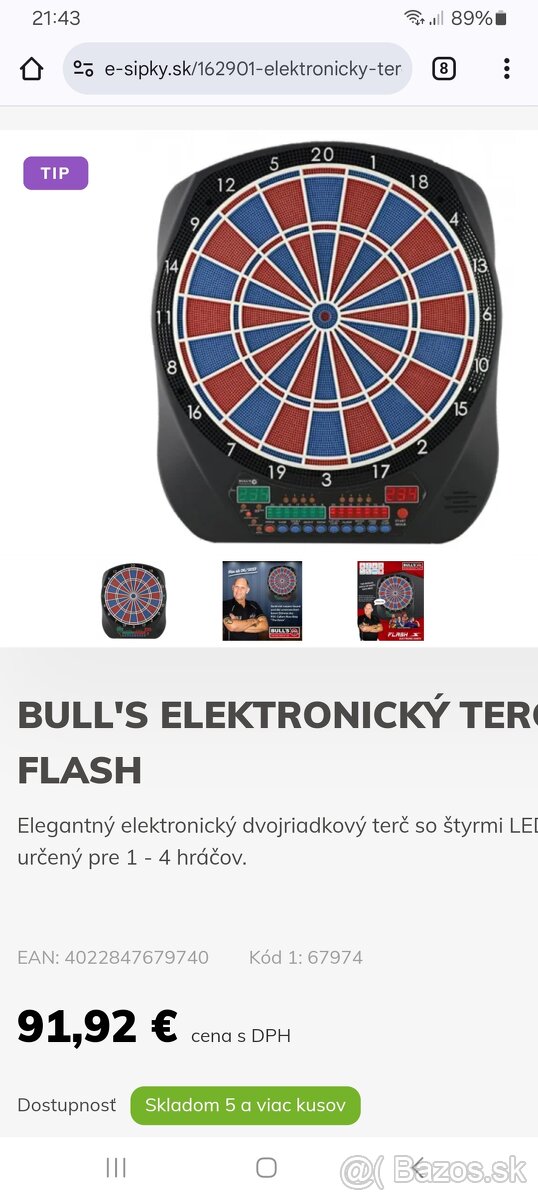 Elektronický terč Bull's