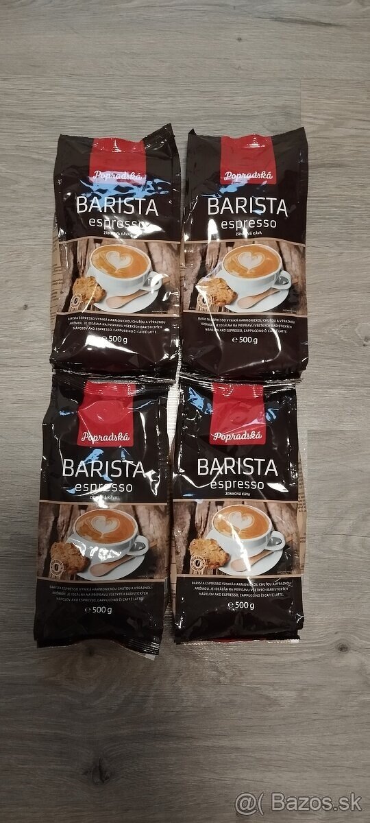 Predám popradskú kávu BARISTA espresso 500g