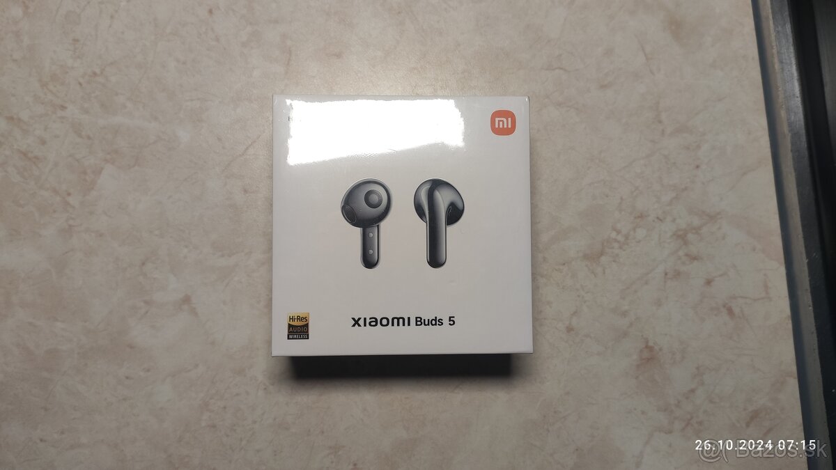 Xiaomi buds 5 čierne