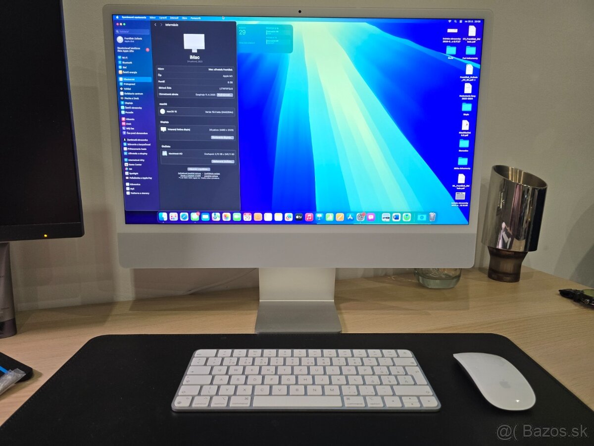 24-palcový iMac s Retina 4.5K displejom: Apple M3 čip s 8 ja