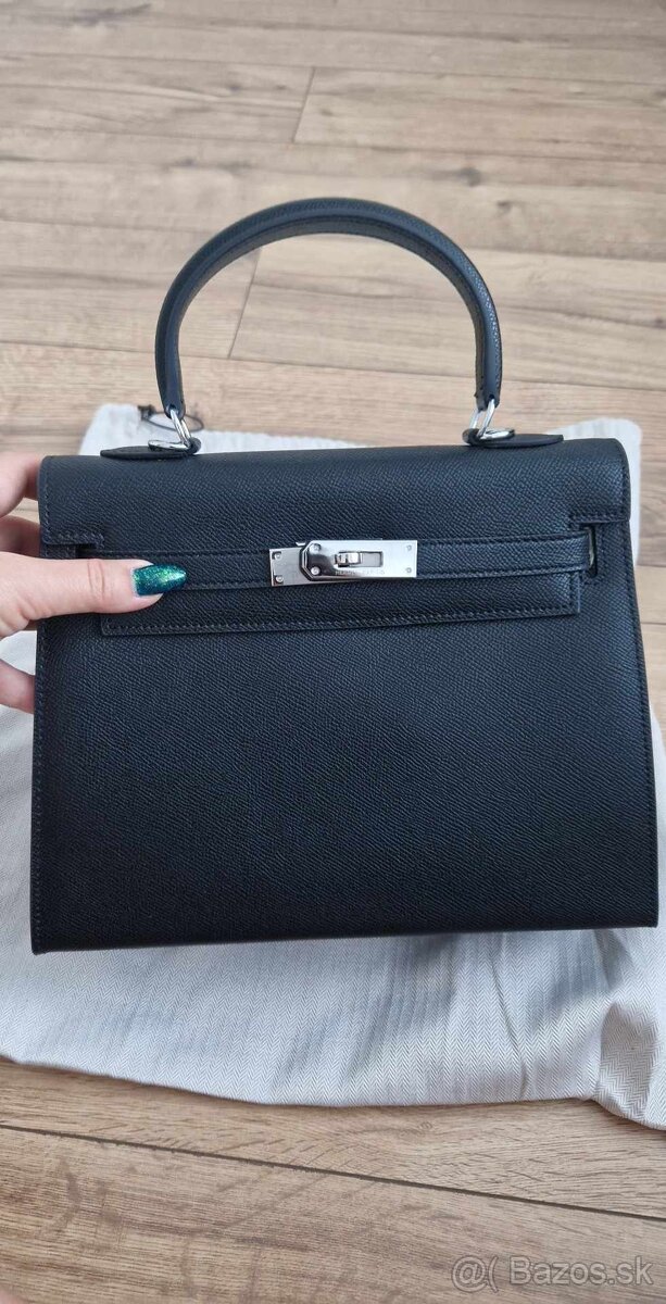 Nová luxusná kabelka Hermes Kelly 28 BLACK