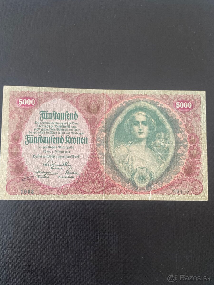 5000 kronen 1922