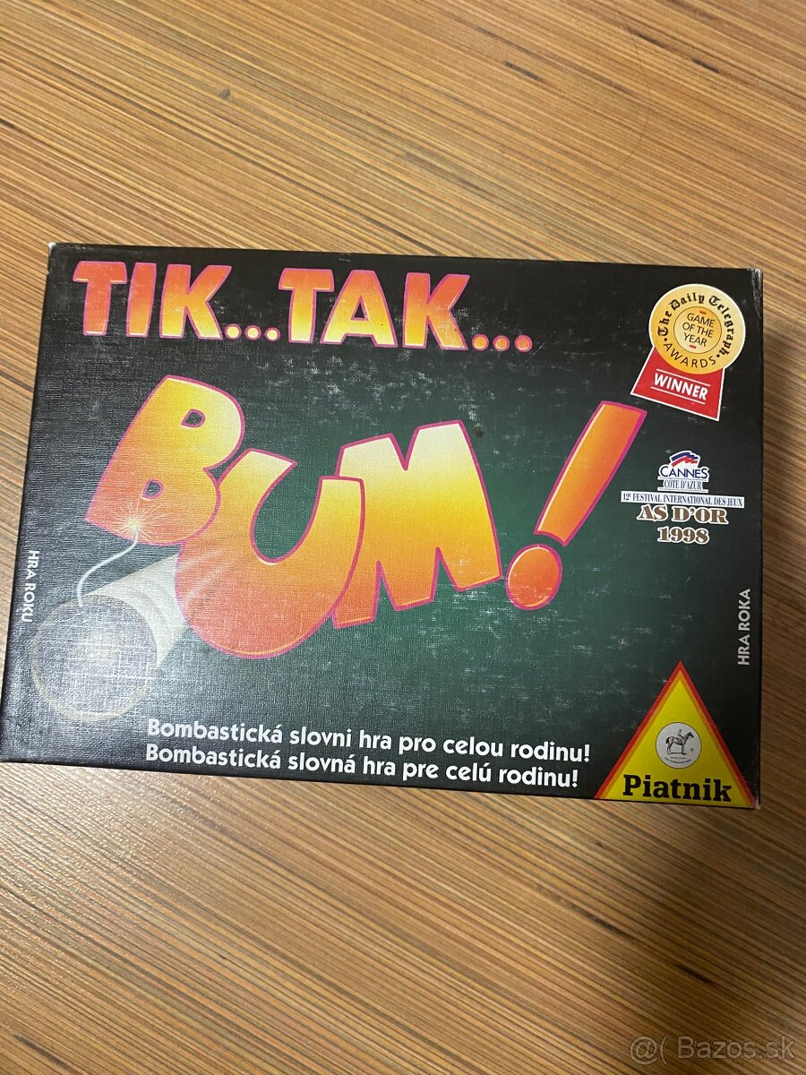 TIK TAK BUM- spoločenská hra