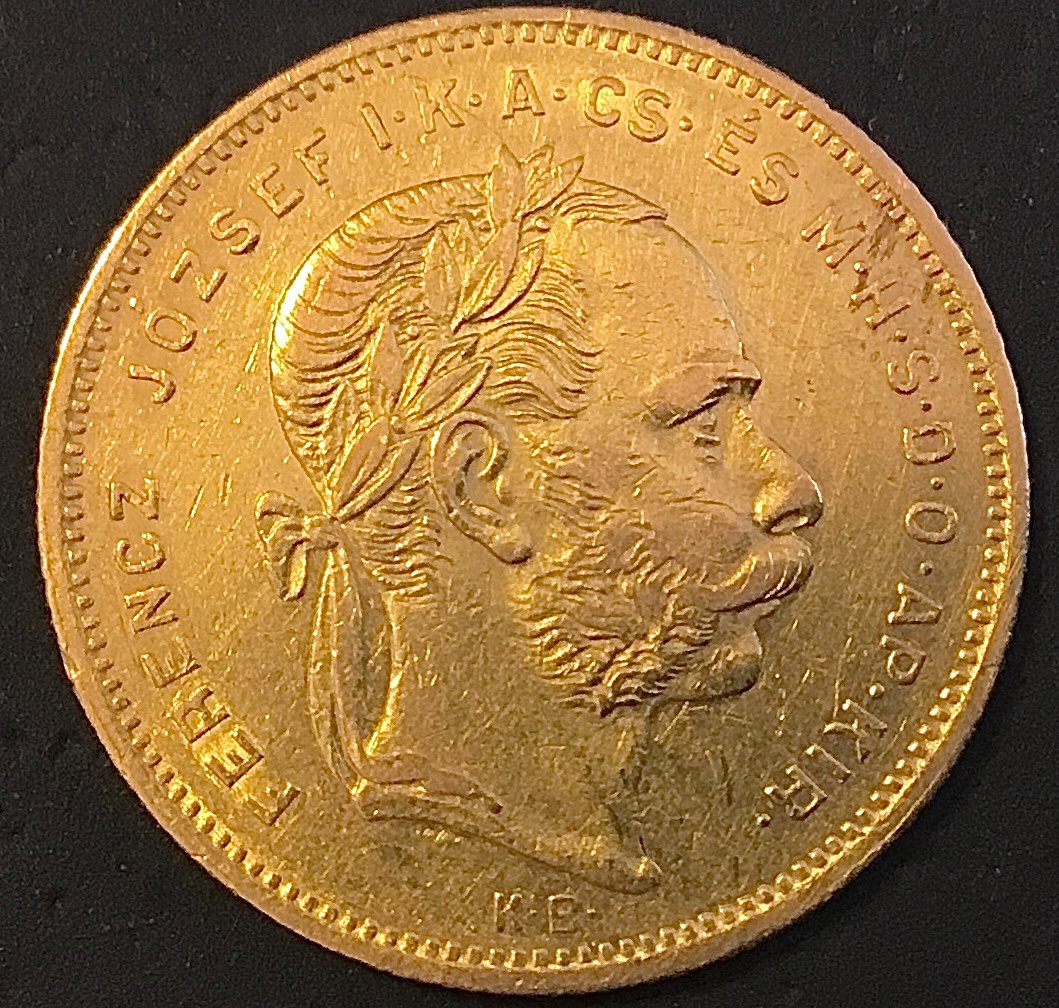 8 Zlatník/20 Frank 1871 KB FJI