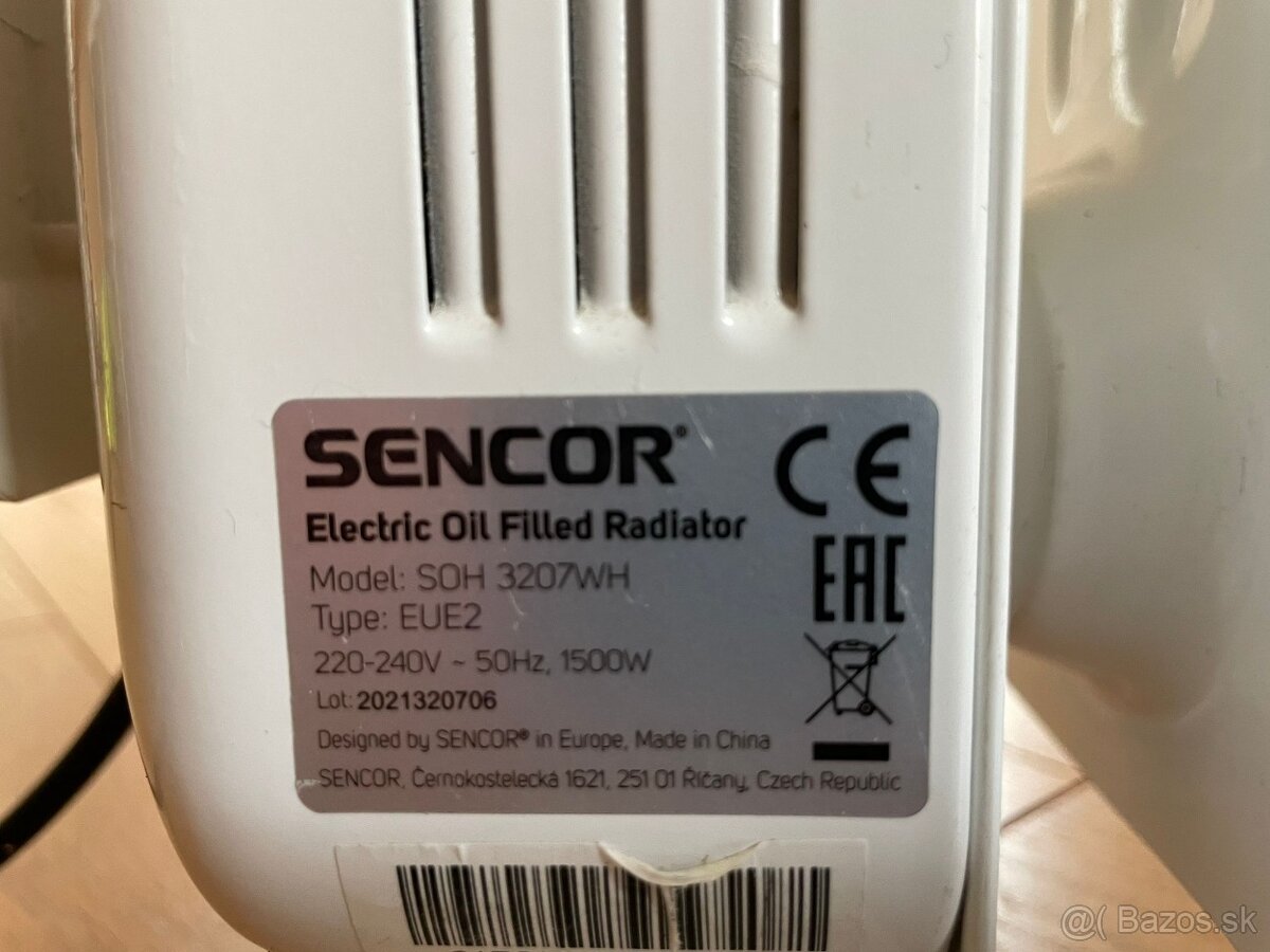 Radiator Sencor elektricky olejovy