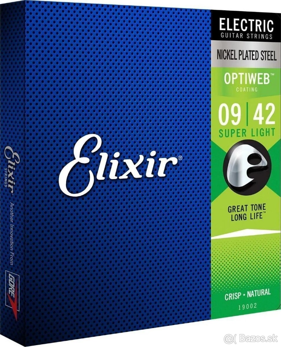 Elixir 19002 Optiweb 9-42 Struny pre elektrickú gitaru