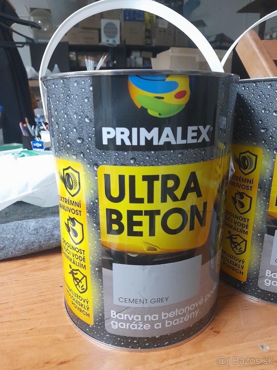 Predám farbu na betón sivá Primalex Ultra beton