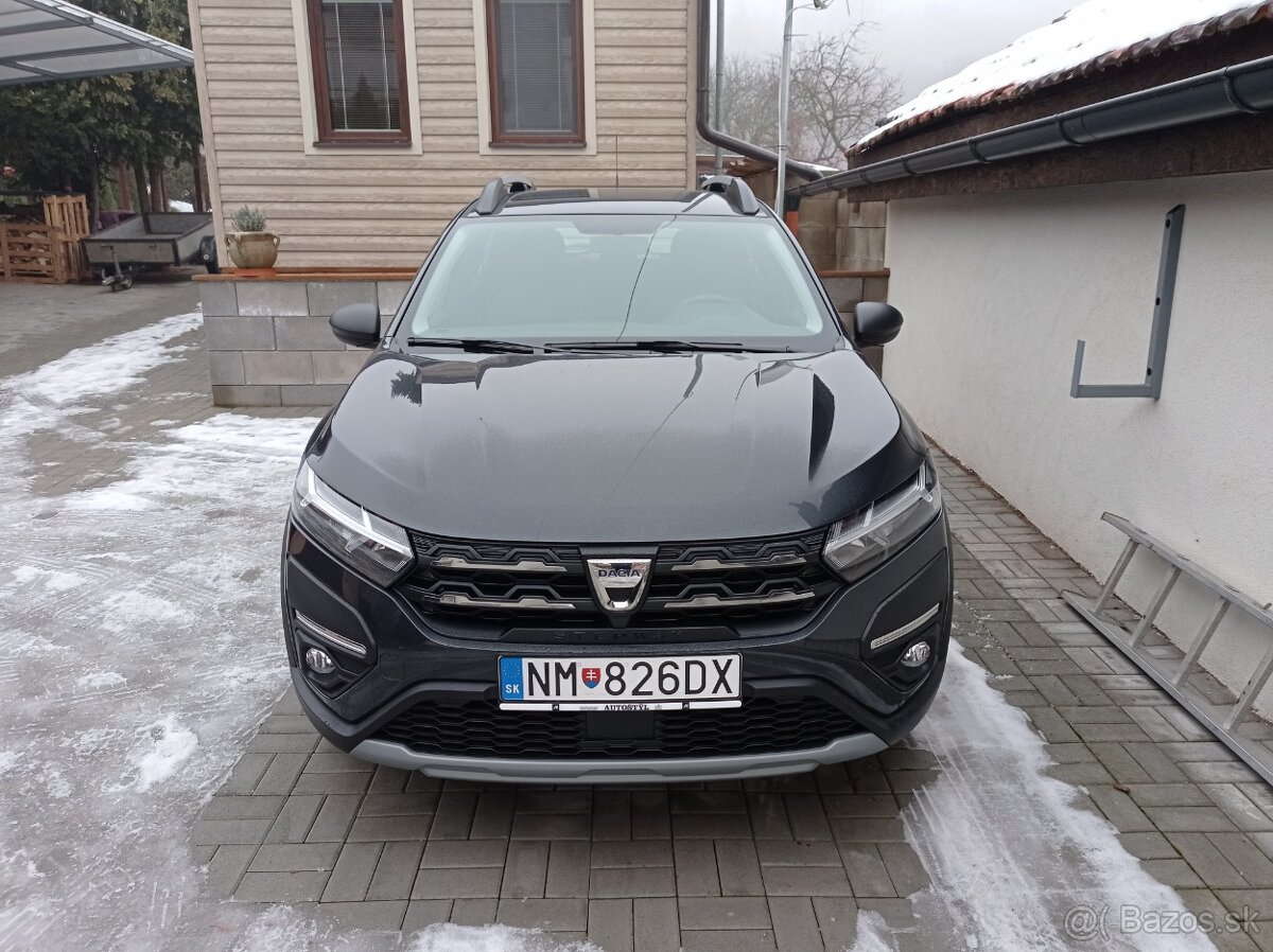 Dacia Sandero 1.0 TCe Stepway, r.v. 8/2022, ZÁRUKA, 21 400km