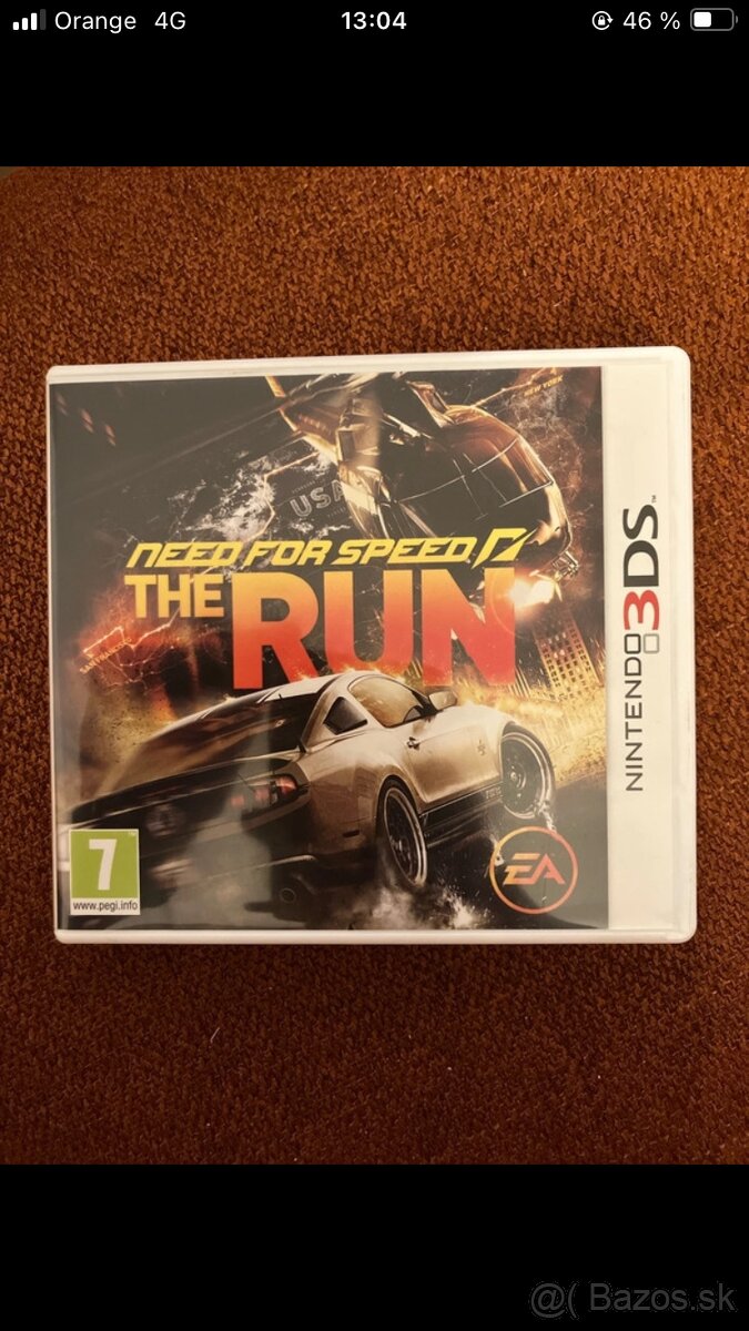 Need for speed The run Nintendo 3DS hra