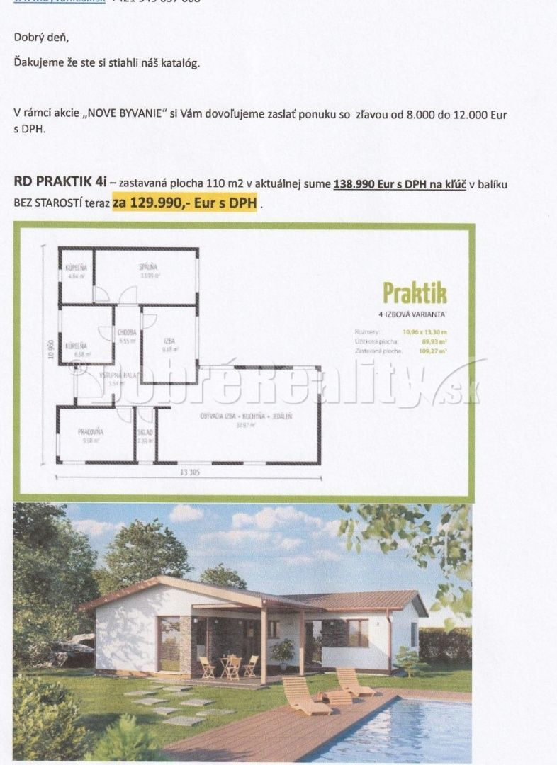 VÝSTAVBA: 4-izbový nízkoenergetický montovaný drevodom Prakt