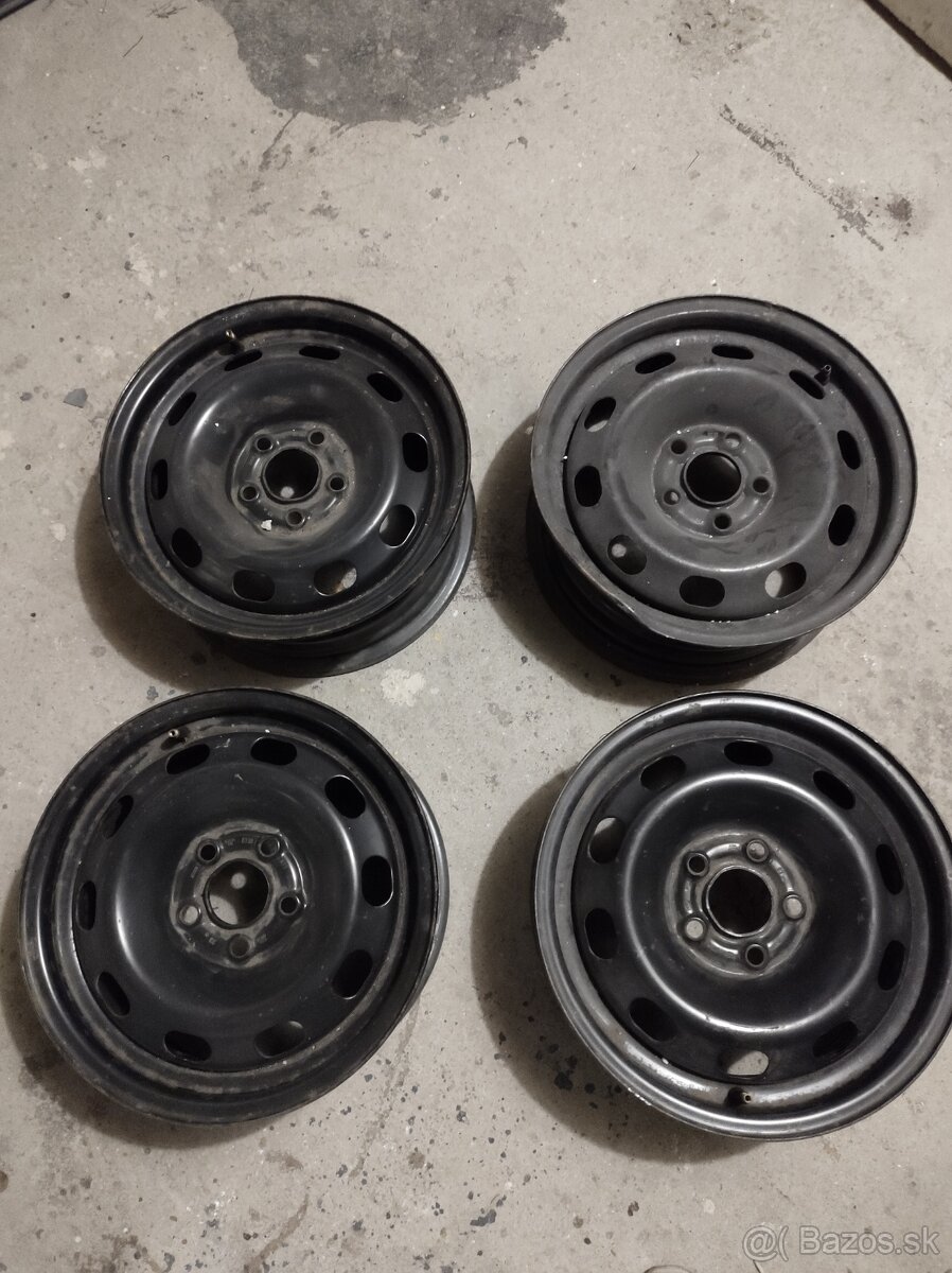 Plechové disky 5x100 R14  Polo 9N, Fabia 1, Ibiza 6j,