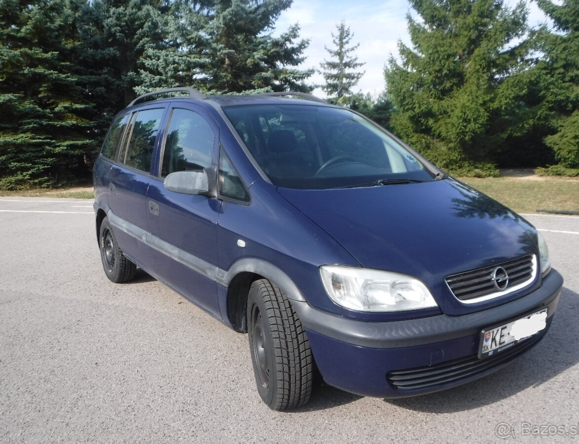 Ponúkam na predaj  opel zafira 1.6 16v 74 kw 7 miestne