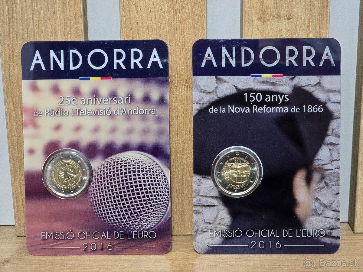 Andorra 2€ euro bu karty v super cene 19.50€