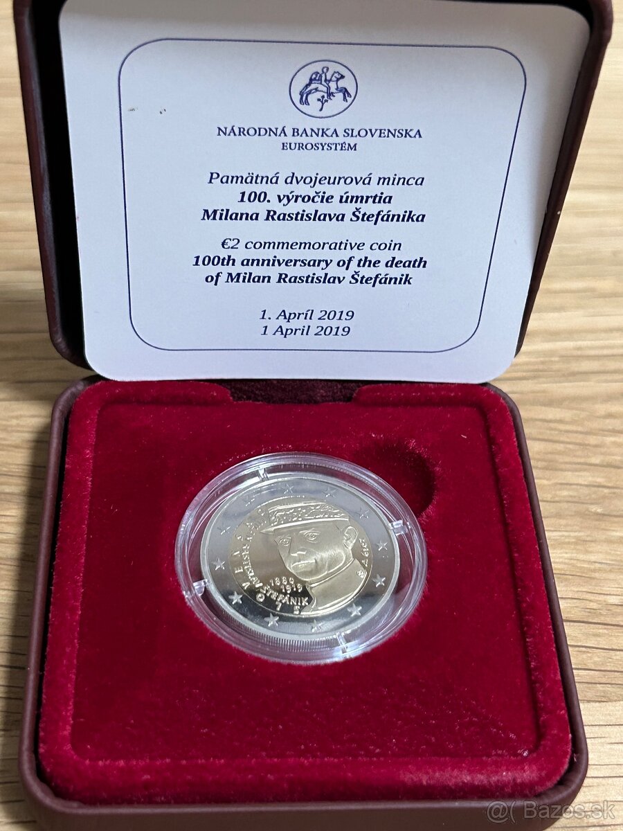 2€ PROOF M.R.Štefánik 2019