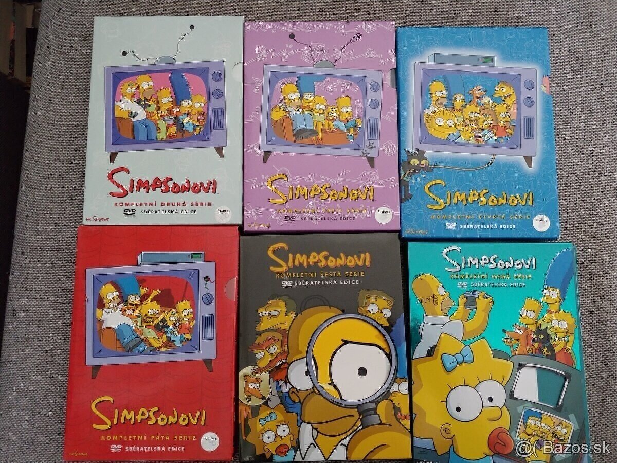 DVD Simpsonovci,zberatelska edicia, 2, 4, 6, 8