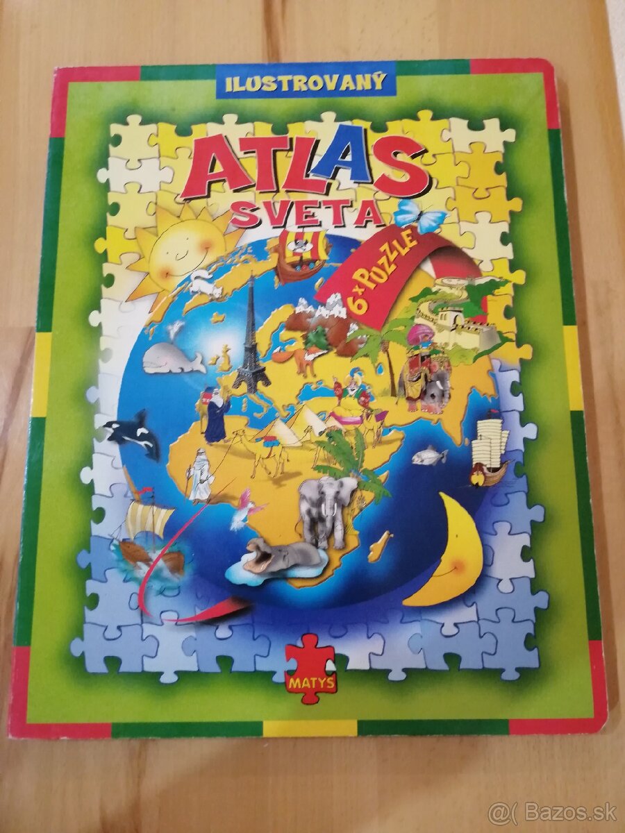 Ilustrovaný atlas sveta s puzzle