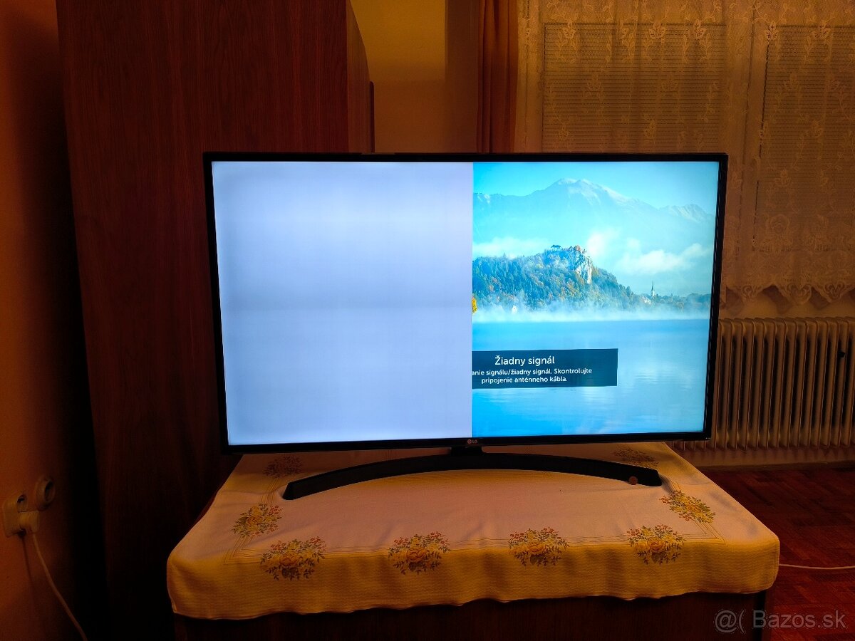 poskodeny LG TV 43UK6470PLC na suciastky