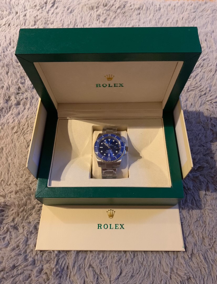 Rolex Submariner Modrá / Zelená