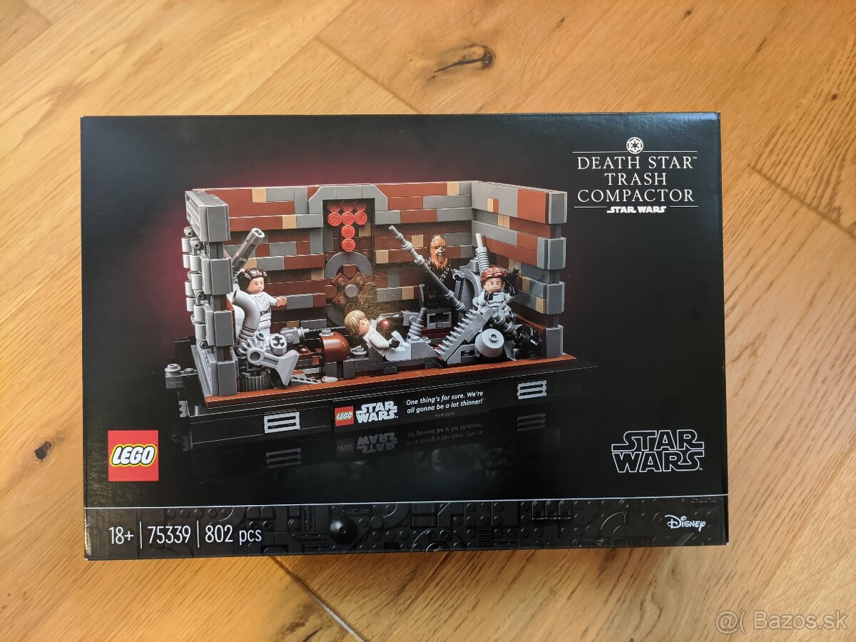 Lego Star Wars 75339 Drvič odpadkov Hviezdy smrti - dioráma