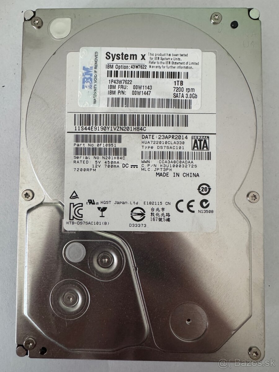 #29 - IBM 1TB 3.5" 7200RPM 6Gbs SATA