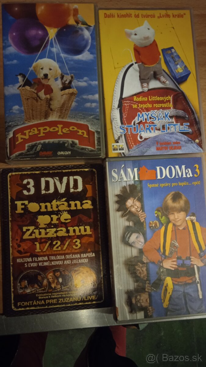 3 DVD FONTÁNA PRE ZUZANU - TRILÓGIA DUŠANA RAPOŠA A VHS