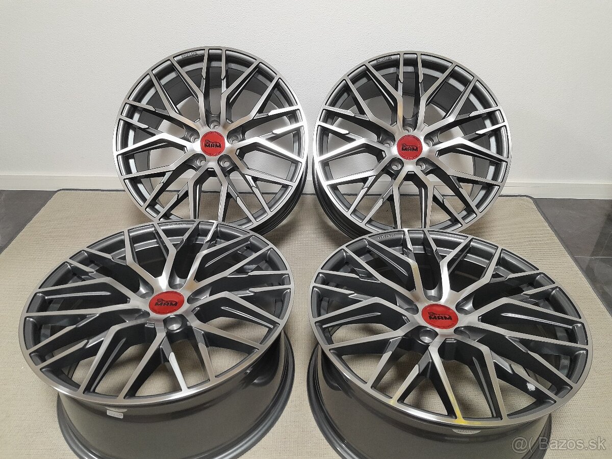 Alu disky R19 5x112 Et45 8,5J MAM RS4 Seat Audi Vw Škoda