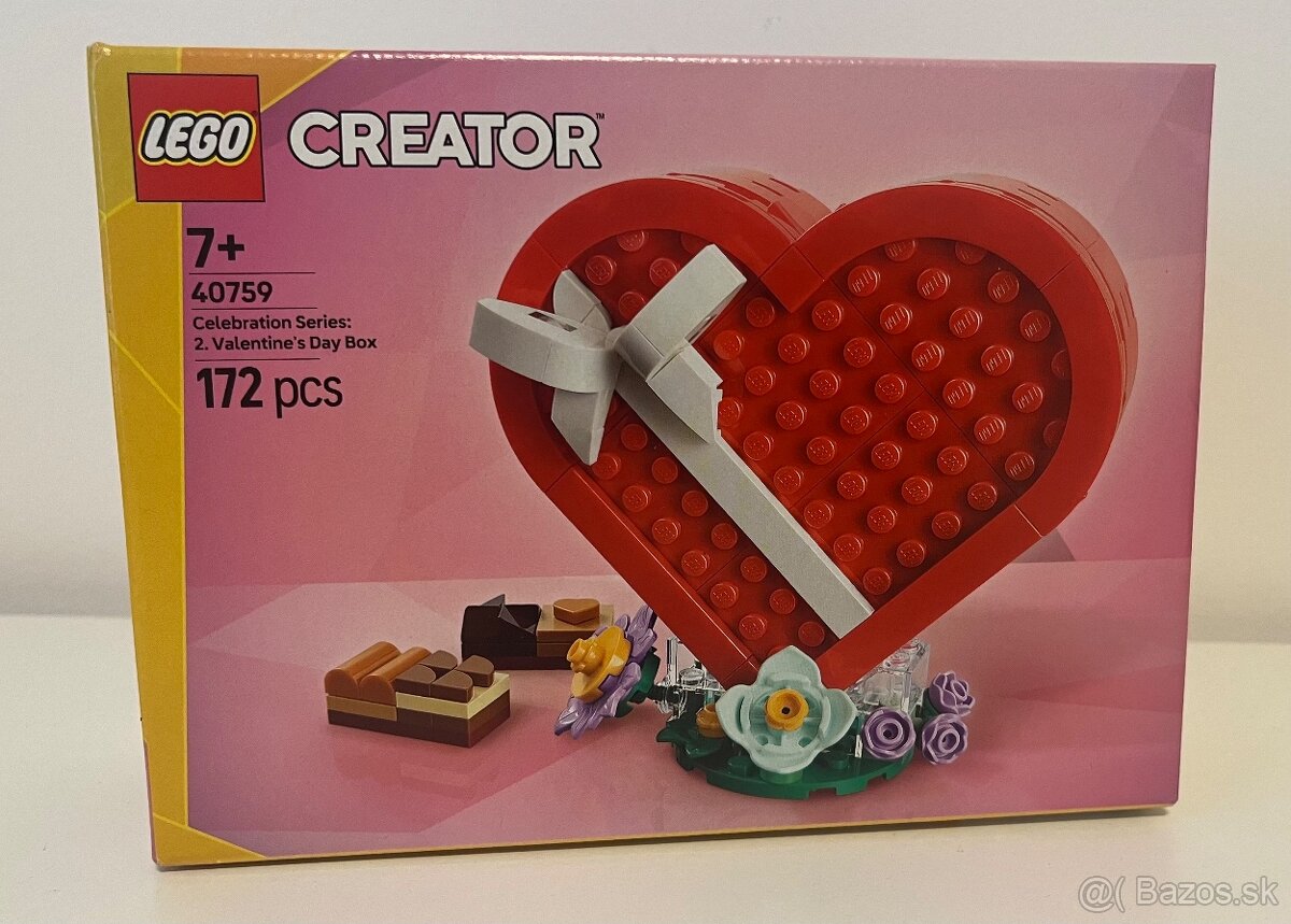 LEGO CREATOR 40759 Valentínska krabička v tvare srdca na Val