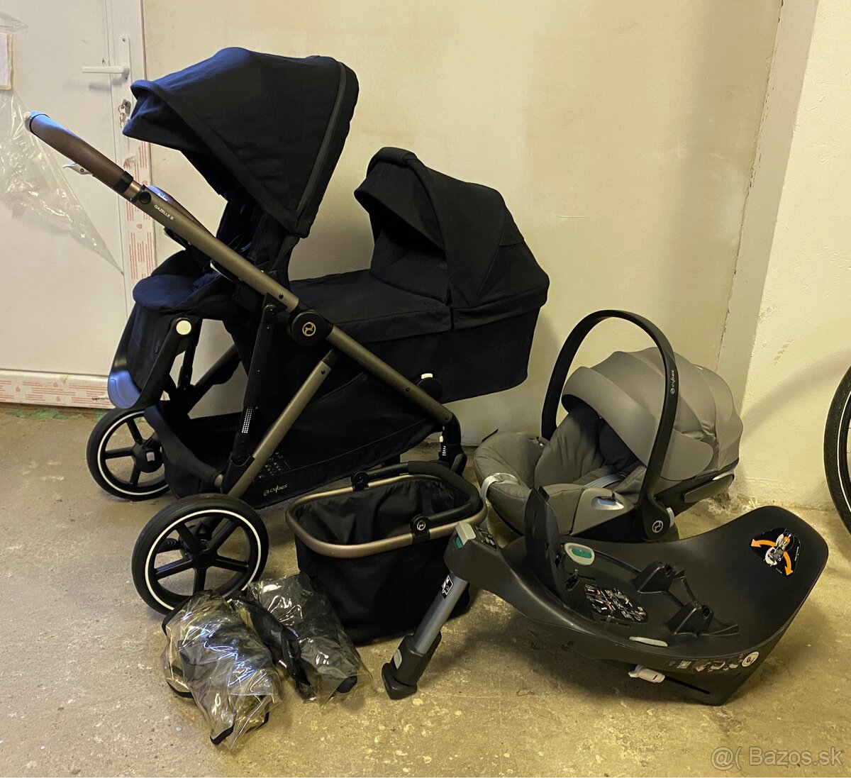 Súrodenecký kočík Cybex Gazelle S  Trojkombinácia