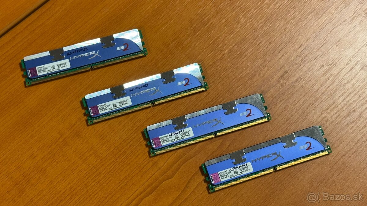 RAM 4x 1GB (4GB) DDR2 1066MHz Kingston HyperX