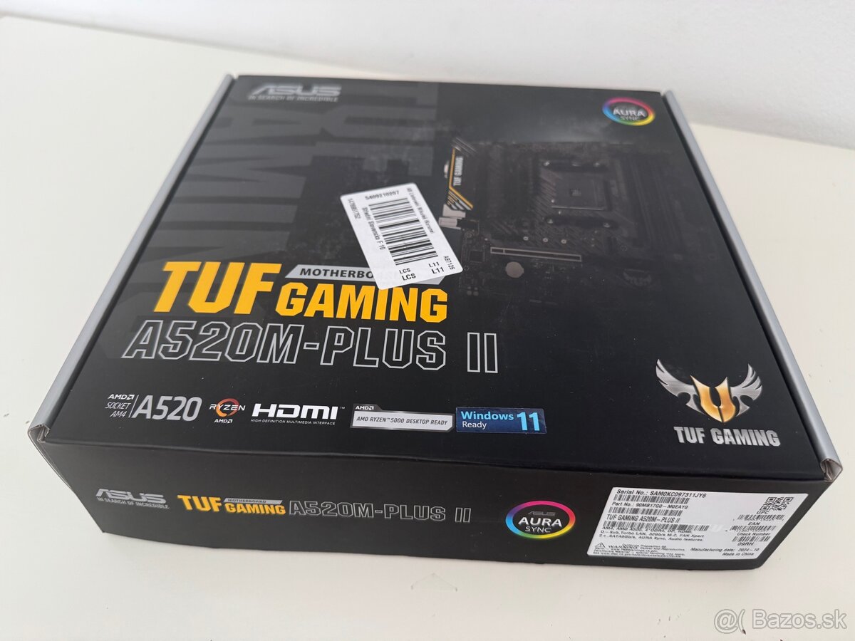 ASUS TUF GAMING A520M-PLUS II REZERVOVANÉ