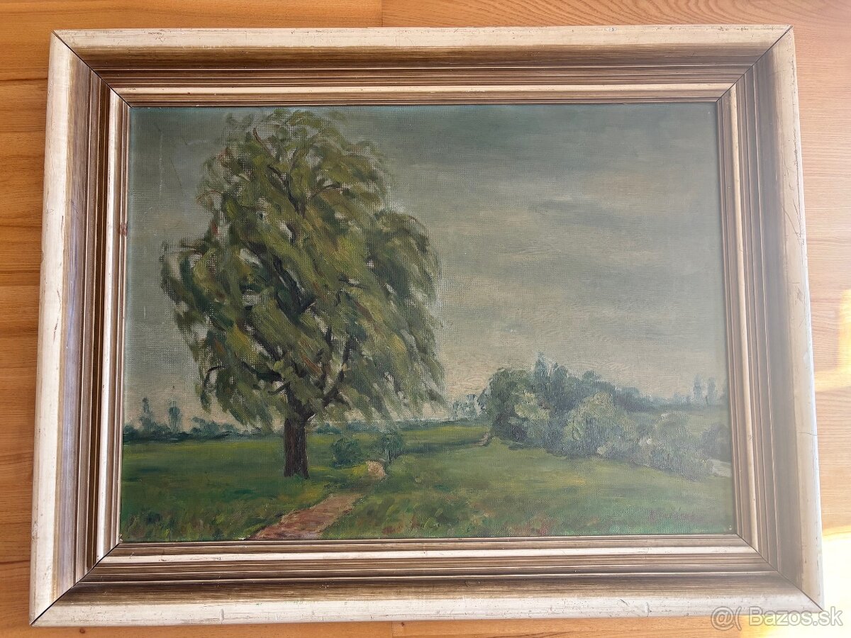 Obraz Karel Košárek, Brno - Komárov, olej na desce 90x70