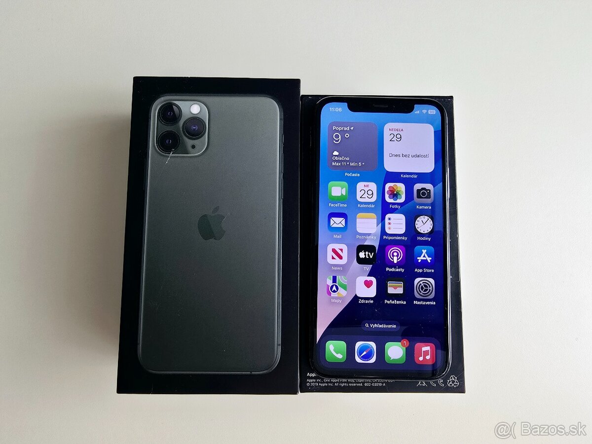 APLLE IPHONE 11  PRO BLACK 64GB ,Baterka 100%