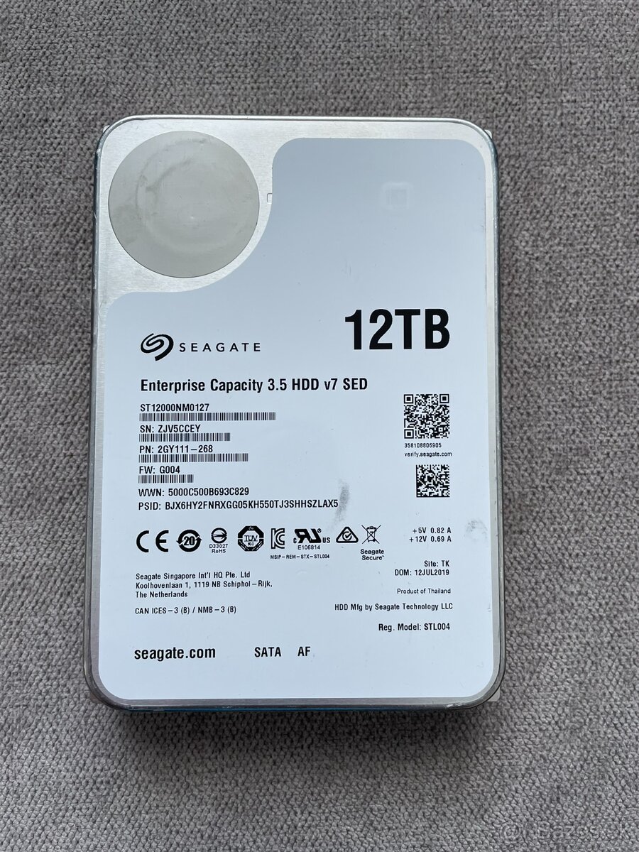 3,5" HDD Seagate Enterprise 12TB