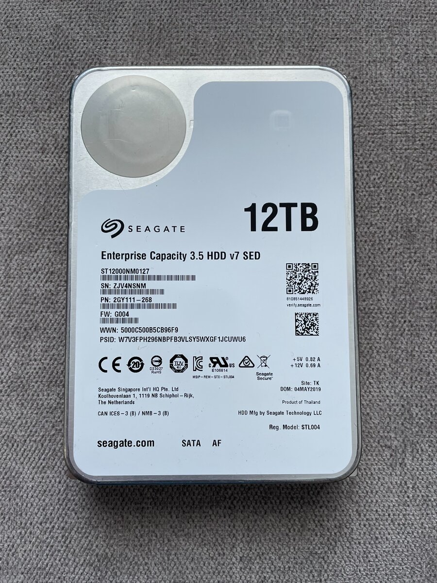 3,5" HDD Seagate Enterprise 12TB