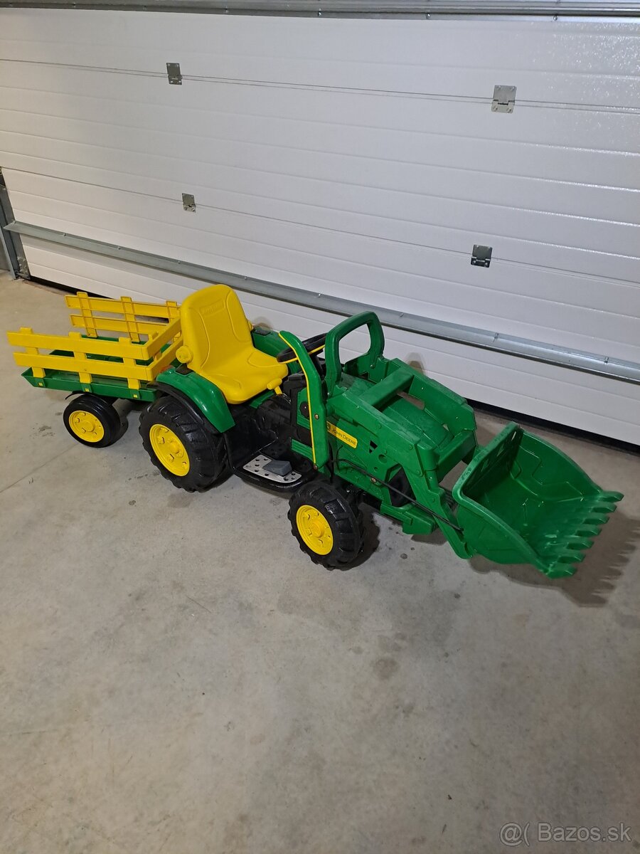 PegPerego John Deere + Vlečka+Nakladač