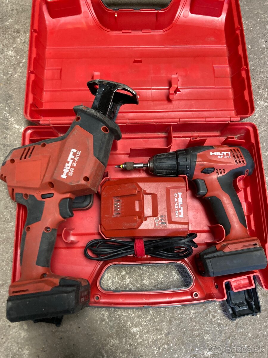 Hilti B12 aku vrtacka a chvostova pila