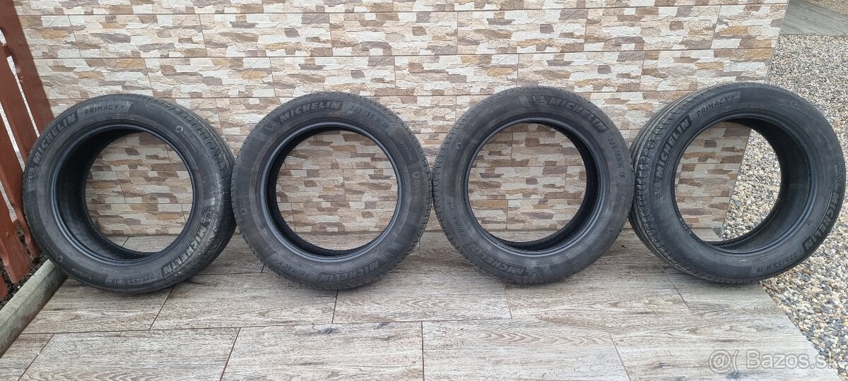 Predám letné pneumatiky Michelin Primacy4 225/55 R18