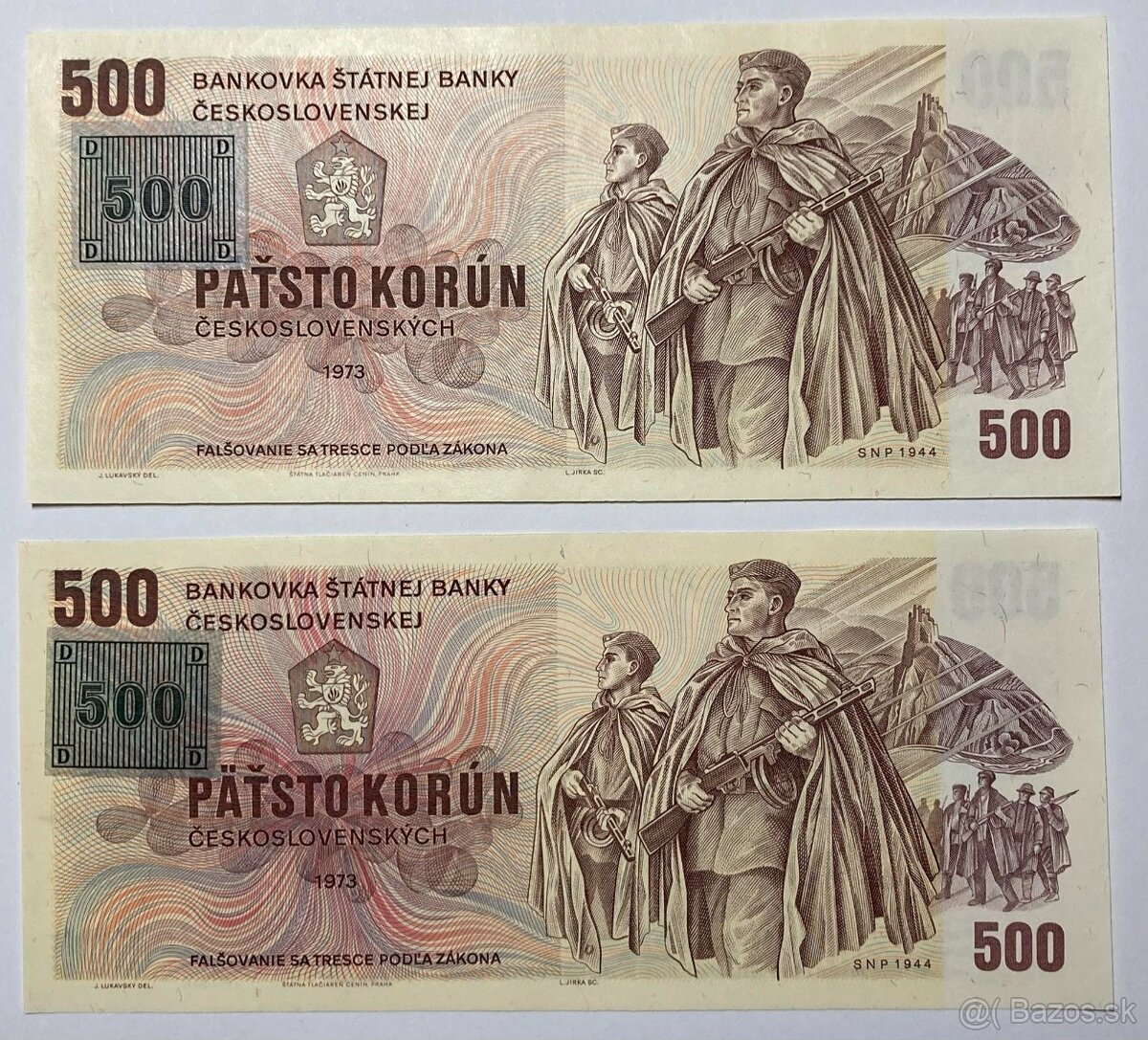 500 Kčs 1973 ( český kolok 1993 )   PREDANÉ