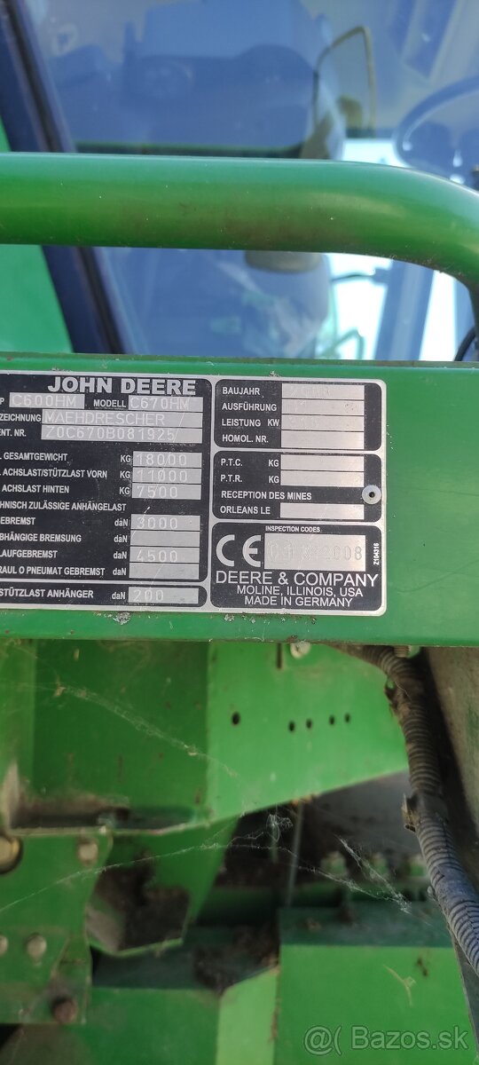 Kombajn John Deere C670
