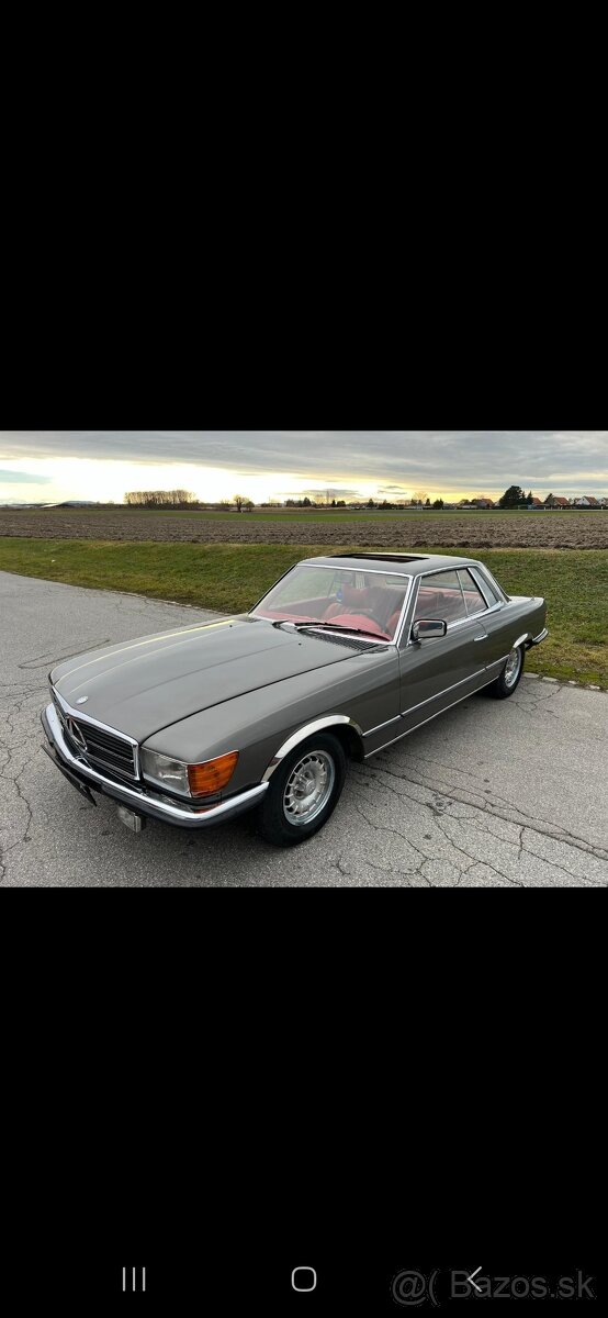 MERCEDES SLC 350 BENZÍN MANUÁL 1976 ROK