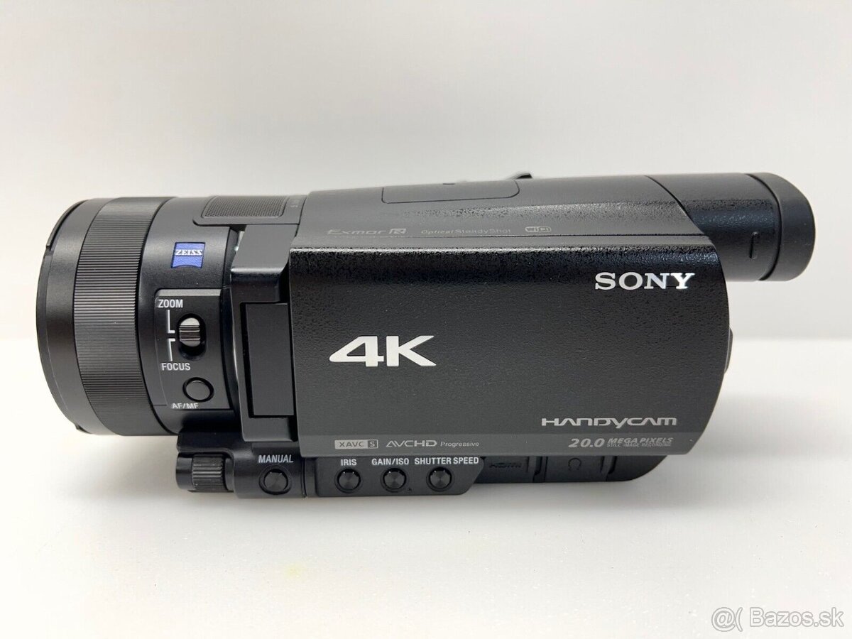 Sony FDR-AX100E polo-profi spickova kamera 4K - TOP STAV