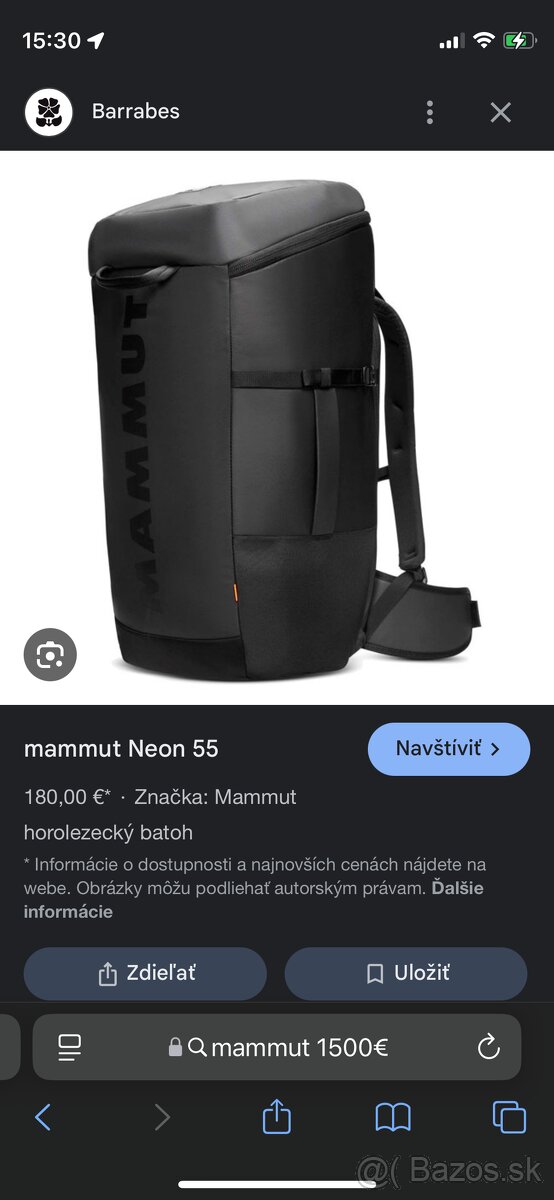 Batoh mammut