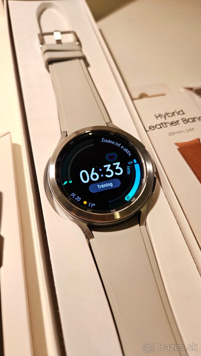 Samsung Galaxy Watch 4 Classic strieborné