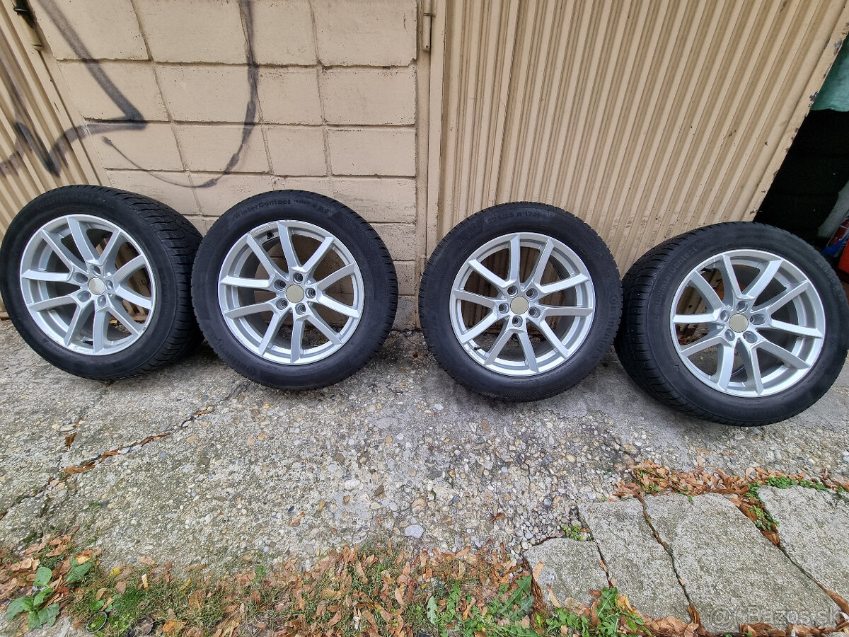 Alu disky Dezent 5x112 7,5Jx17 H2 + zimné pneu 225/55 R17