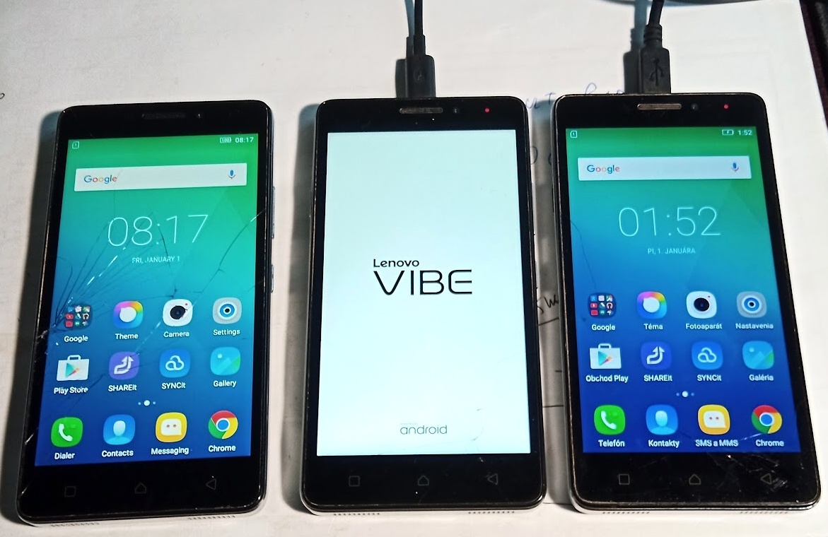 Lenovo Vibe P1m a LG K8 K350N